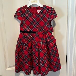 American Girl Red plaid holiday dress